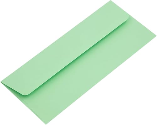 LUXPaper #10 Business Envelopes | 4 1/8" x 9 1/2" | Pastel Green | 60lb. Text | 250 Qty