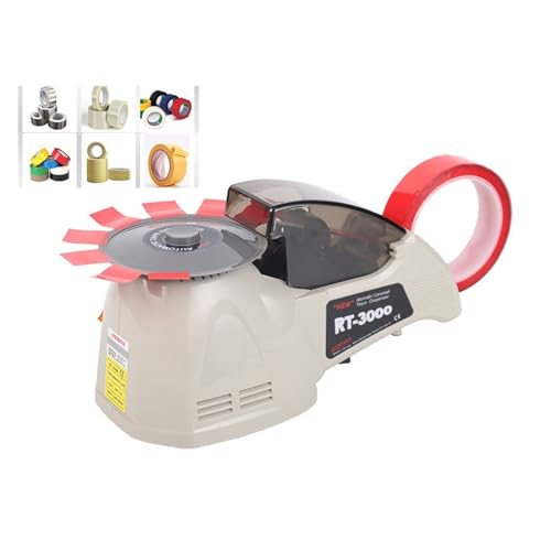 Automatic Tape Dispenser, Automatic Tape Cutting Machine, Paper Dispenser Adhesive Cutter Packaging Machine, Tapes Slitting Machine 60mm Width Tools,Office,Warehouse,Retail Store