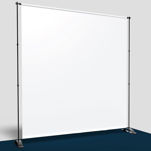 BannerBuzz Custom Step and Repeat Banner with Stand, 11 oz PVC Flex Personalized Logo Backdrop for Events, Photography, Red Carpet, Parties & Photo Booth (8 X 8 ft)