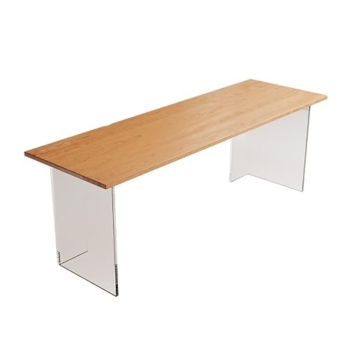 XIXSERTHIA Computer Desk Acrylic Desk Home Computer Desk Desk Desktop E-Sports Table Bedroom Study Table Long Desk Workbench Office Desks(160 * 80 * 75cm)