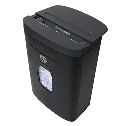 HP - Micro Cut Paper Shredder, 12-Sheet with Slide Top for Office