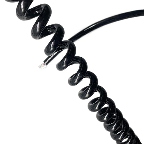 8 Core 22AWG Coiled Spring Cord, Spiral Network Cable for Handwheel