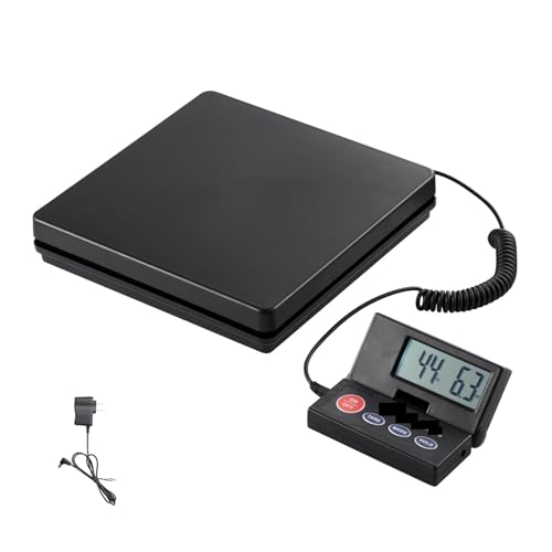 110 lbs Digital Postal Shipping Scale with Timer, Foldable Display for Packages and Luggage – Home and Office Weighing Tool