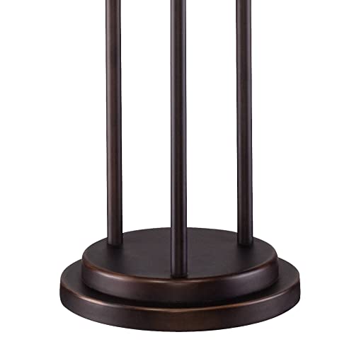 Libby Bronze and Seeded Glass 3-Light Tree 66" Tall Floor Lamp USB Dimmer