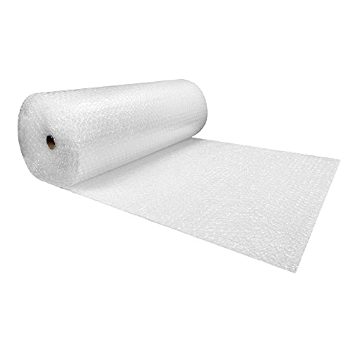 Bubble Cushioning Wrap Roll 48" Wide x 100 ft - Medium Bubbles 5/16", Clear