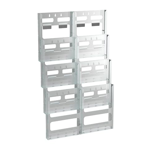 Azar 252322 Eight-Pocket Letter Size Wall Mount Display