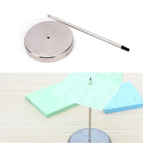 6pcs Memo Holder Spike Stick Desk Note Paper Bill Receipt Organizer Office(Silvery)