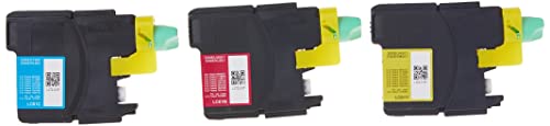 Brother Genuine Standard Yield Color Ink Cartridges, LC613PKS, Replacement 3 Pack of Color Ink, Includes 1 Cartridge Each of Cyan, Magenta & Yellow, Page Yield Up To 325 Pages/Cartridge, LC61