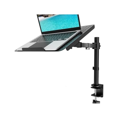 XYWGBMS Monitor Mount Desk, Adjustable Rotating Laptop Stand with Heat Dissipation Function,Monitor Base, Standing Desk Tray, 360° Swivel, Ideal for Office Use Laptop Stand Arm, Stable and Adjustable