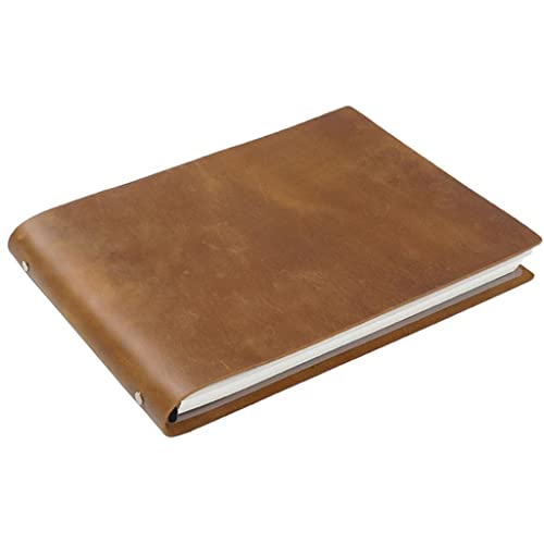 ELUKHT A4 Notebook Leather Cover Notebook Diary Stationery Office School Supplies
