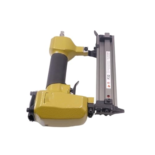 LPXDS Pneumatic Staple Gun,Oil-Free Pneumatic Staple Gun F32 Air Nailer Stapler 18Ga Small Fixing Nail Guns(Color:EU Air Inlet)