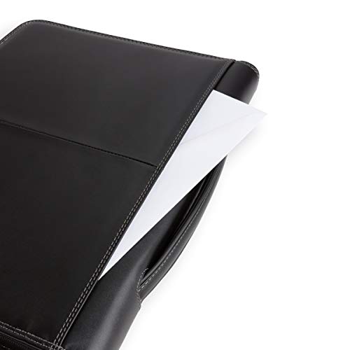Wenger Concept Zippered Padfolio, Padded Document Organizer, Black