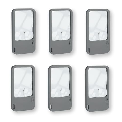 Carson Multi-Power LED Lighted Magnifiers for Reading & Inspection, Set of 6 (PM-33MU)