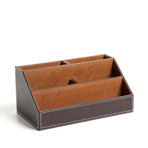 GFHSKRPL Desktop storage box, miscellaneous items, creative remote control, organizer, business office supplies, stationery, pen holder(E)