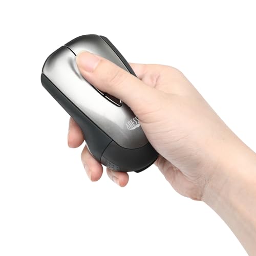 Adesso iMouse P10 Wireless Presenter Air Mouse Mobile 2.4 GHz RF 100 Feet Range MotionSense Gyroscopic Gesture Control Mini Pocket Travel Size Pointer Device for Laptop Desktop Windows PC
