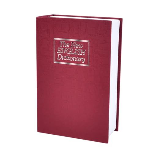 Diversion Book Safe Storage Box with Combination Lock RED L