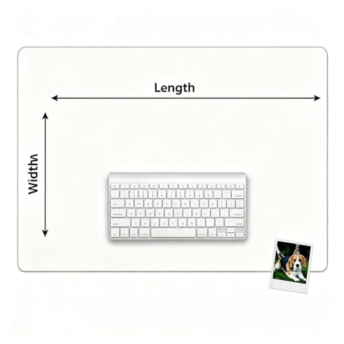 Clear Desk Pad Blotter on Top of Desks 23.6x70.2in, 1.5mm