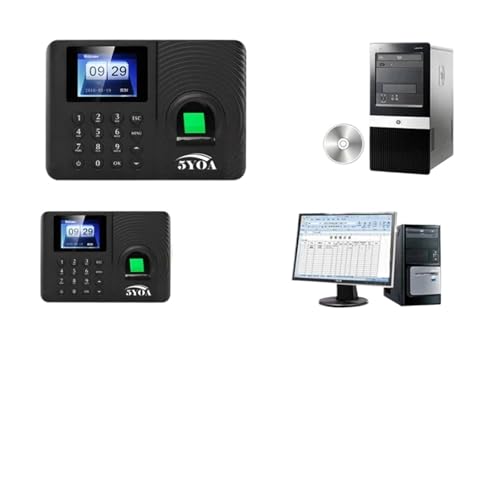 SZghjdgSZ Time Clocks, Fingerprint Attendance Biometric Time Clock Recorder