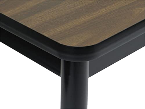 Correll Rectangular Thermal Fused Laminate Lab Table with Walnut LT3048TF-01