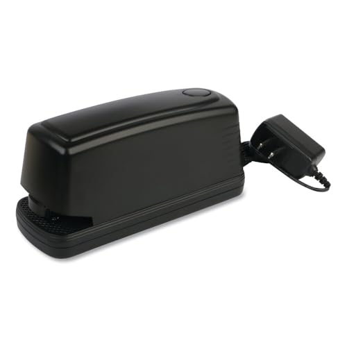 Universal Electric Stapler with Staple Channel Release Button, Full-Strip, 30 Sheet Capacity, Black