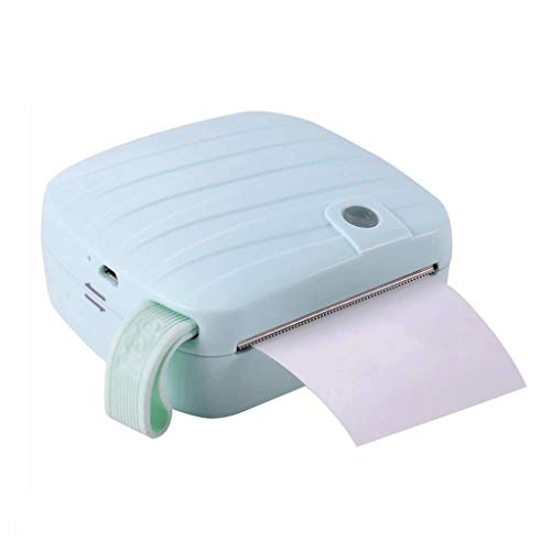 MVUYO Sticky Note Printer, Inkless Thermal Printer, Connection Thermal Sticker Receipt Printer Compatible(Black)