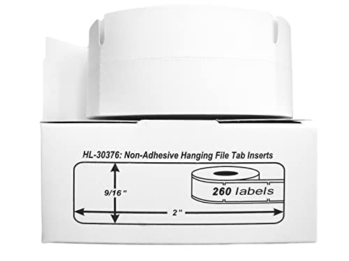 HouseLabels Compatible with Dymo 30376 Labels, 9/16" x 2"