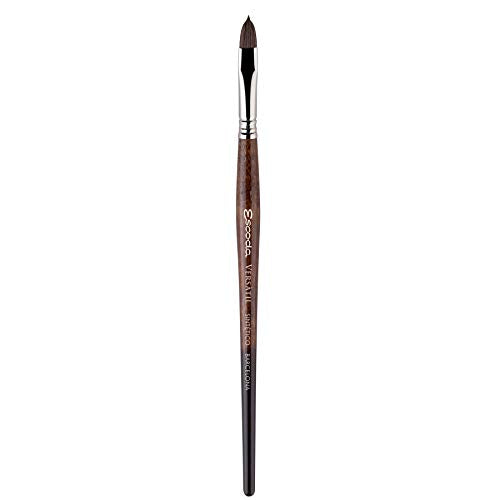 Escoda Versatil 1541 Series Artist Watercolor and Acrylic Paint Brush, Short Handle, Filbert, Size 24