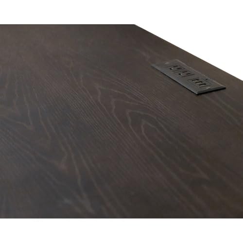 Starlight Traditional Credenza, Dark Brown, 7 Drawers, 2 Locking Files, Power Center with USB/AC, Antique Hardware, Executive Storage
