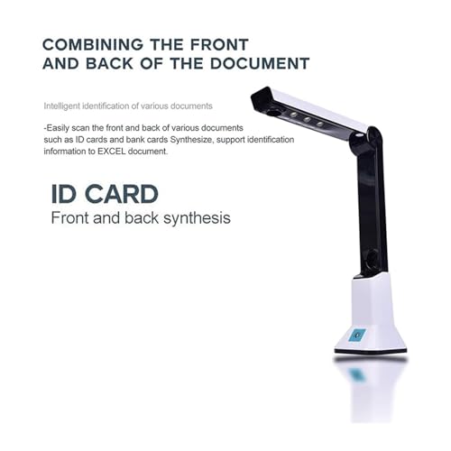 Portable Scanner, Document Camera for Teachers, Portable USB Scanner with Stand 8MP A4 HD Format Photo