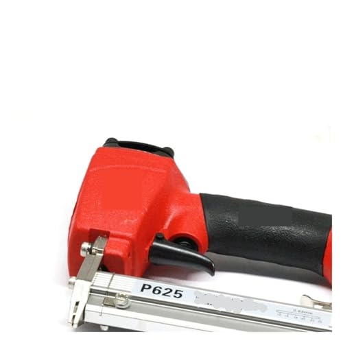Pneumatic nail gun, Air Stapler Pneumatic Upholstery Stapler Staple Gun Air Nailer Gun 12-25mm Woodworking Pneumatic Air Power Tool for Floor, Truss, and Roof
