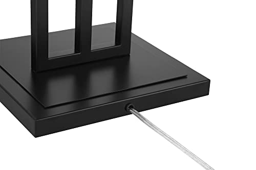 Ventano 64" Tall 2-Light Matte Black Floor Lamp Living Room