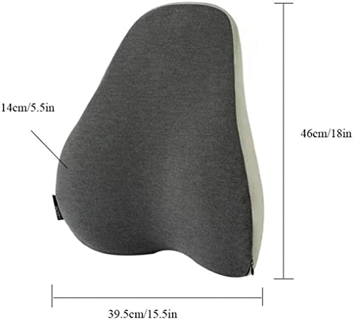 GIENEX Lumbar Support Pillow for Office Chair, Back Support Pillow, Fits The Waist Curve Memory Foam Back Cushion, Ergonomic Back Support Pillow for Car Seat, Wheelchair