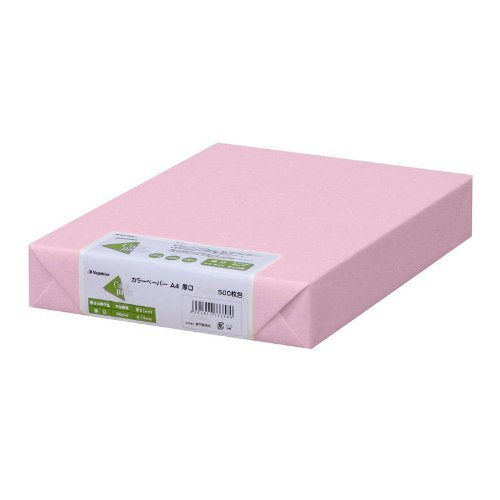 Nagatoya Shoten Na-3371 Colored Paper, A4 Thick, 500 Sheets, Peach