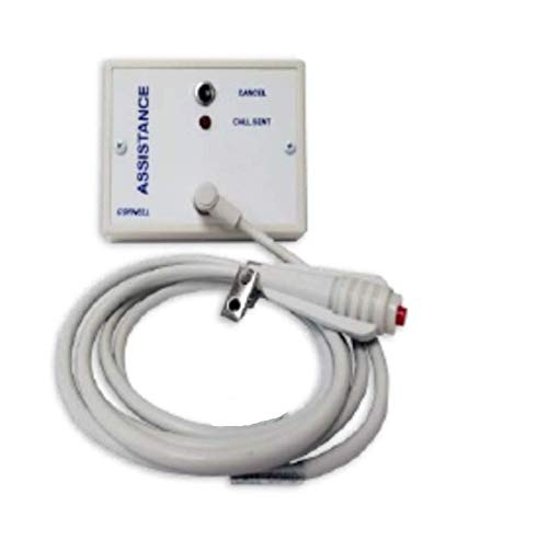 BAOZENP Replacement Nurse Call Cord, Red Button Momentary Call Cable for Nurse Station, 6.35mm Plug, 10 Ft (White-10PCS)