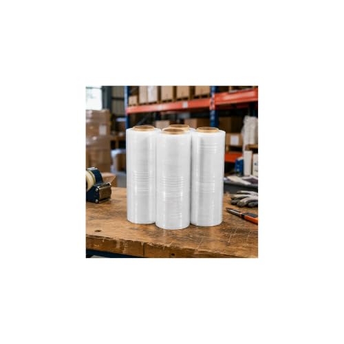 Staples Stretch Wrap, 80 Gauge, 18x1500 Ft, Clear, 4 Rolls/Case