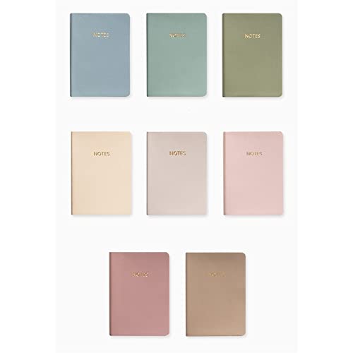 ASWRTYJO 80 Sheets Color A6 Pocket Pu Notebook Agenda Journals Diary Notepad Planner School Meeting Stationery Learn(Style G)