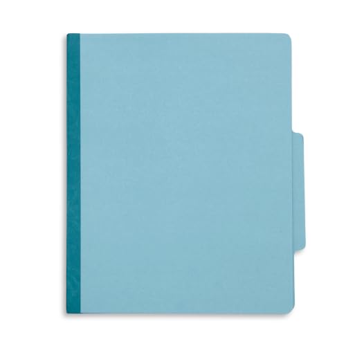 Blue Summit Supplies 10 Classification Folders, 3 Divider, Light Blue