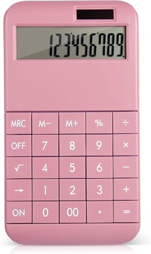 ZHIQISHI Scientific Calculator Calculators Desktop Calculator， Basic Standard Desktop with Office, School, Business Use, Modern Des(Roze)(Roze)