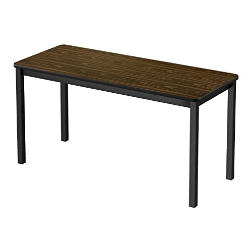 Correll Rectangular Thermal Fused Laminate Lab Table with Walnut LT3048TF-01