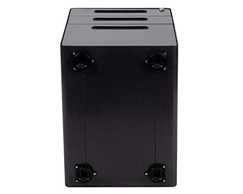 Flash Furniture 3-Drawer Locking Mobile Filing Cabinet, Black