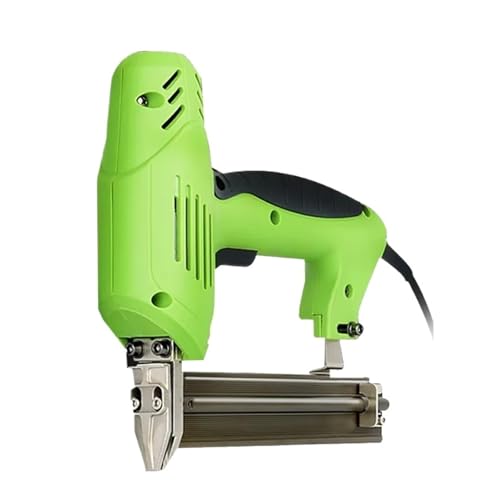 Oil-Free Pneumatic Staple Gun Heavy-Duty Stapler 1800W 220V F30 Electric Nailer Stapler Furniture Staple Gun Woodworking Tools Electrical Straight Staple Nail Gun