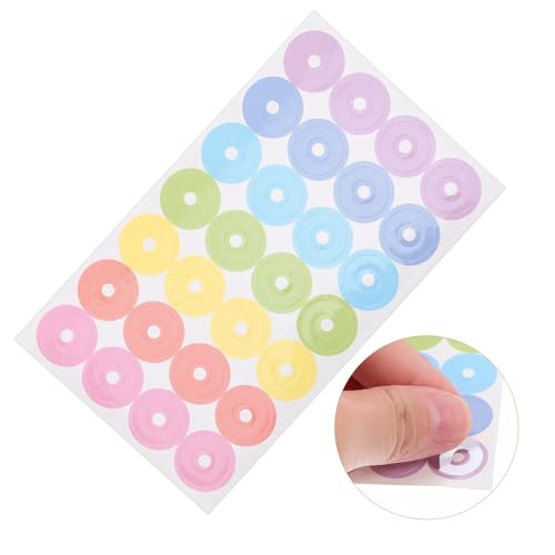 Hole Reinforcement Stickers Labels 100 Sheets Hole Reinforcement Labels Adhesive Paper Stickers for Binder Holes Repair and Decoration DIY Crafts Notebooks