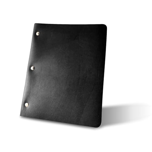 Murdy No. 1 Slim Cut Refillable Leather Binder (Onyx)