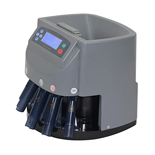 INTSUPERMAI Coin Counter Machine Electric Coin Sorter Wrapper/Roller Digital Counting Display