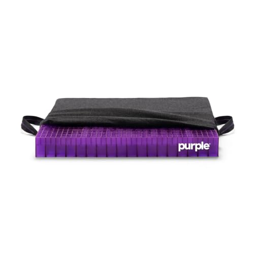 Purple Double Seat Cushion, Two-Sided Soft and Firm 2 Inch Gel Seat Cushion