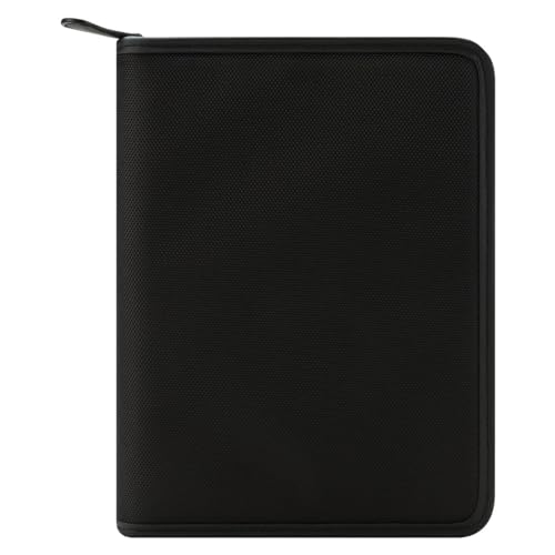 FranklinCovey - Oakley Ring-Bound Binder for FranklinCovey Planners | Nylon with Zipper Closure (Classic, Black)