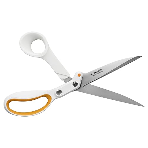 Fiskars 10" Amplify RazorEdge Fabric Scissors, Heavy Duty Fabric Shears