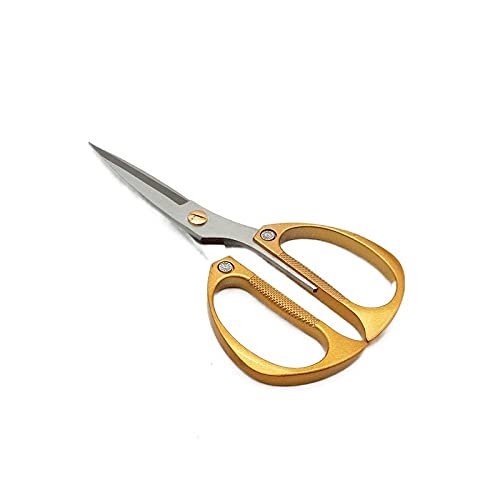 DSWMY Craft Scissors, Craft Scissors Stainless Steel Sharp Strong Sewing Household Gold Silver Shear