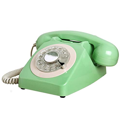 QUANGJN Vintage Desktop Landline Phone, Multi Function Plastic Home Telephone, Re-dial and Reserve, Traditional Bell Ring, Retro Vintage Telephone