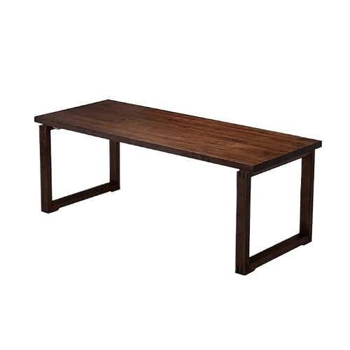 XIXSERTHIA Computer Desk Solid Wood Dining Table Office Desk Negotiation Table Pure Wood Computer Table Desktop Home Simple Modern Study Desk Office Desk Office Desks(120 * 60 * 75cm)